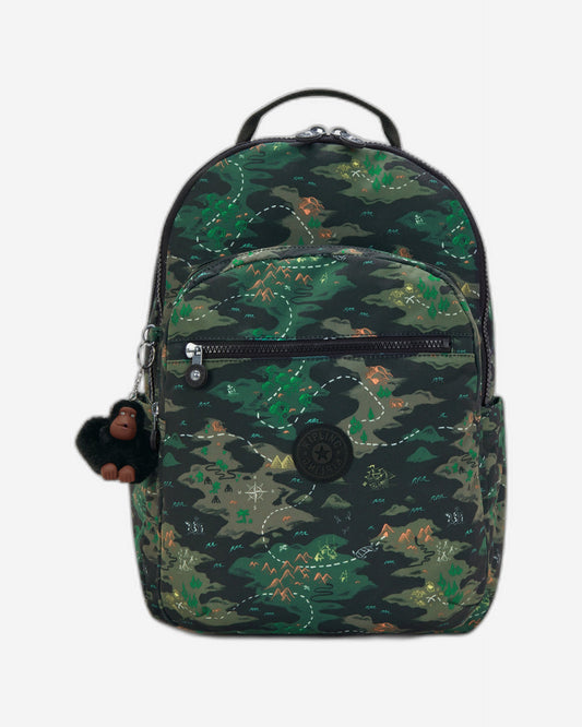 حقيبة ظهر KIPLING Seoul College Camo Treasure Large (مع حجرة للكمبيوتر المحمول) I7973-3PB