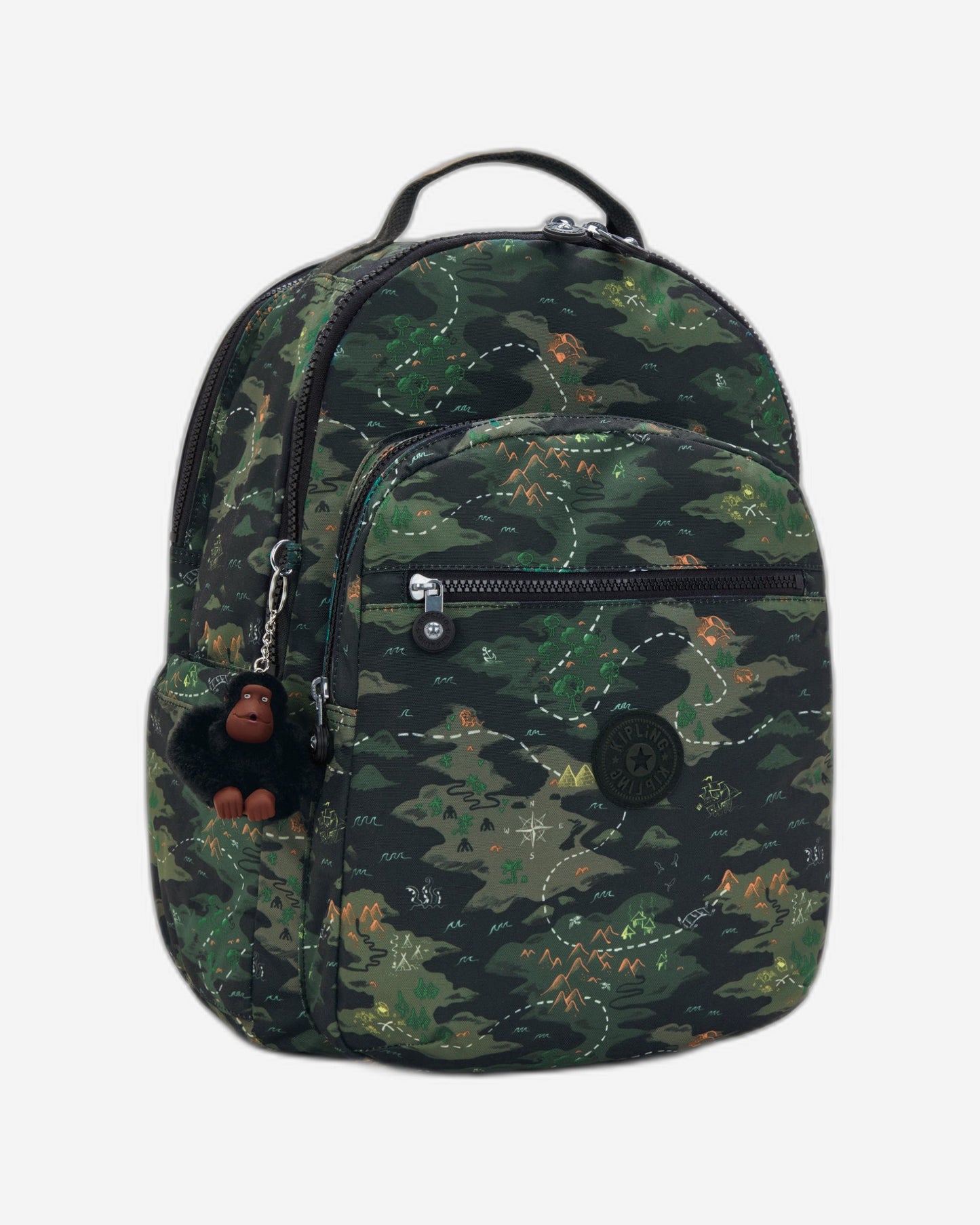 حقيبة ظهر KIPLING Seoul College Camo Treasure Large (مع حجرة للكمبيوتر المحمول) I7973-3PB