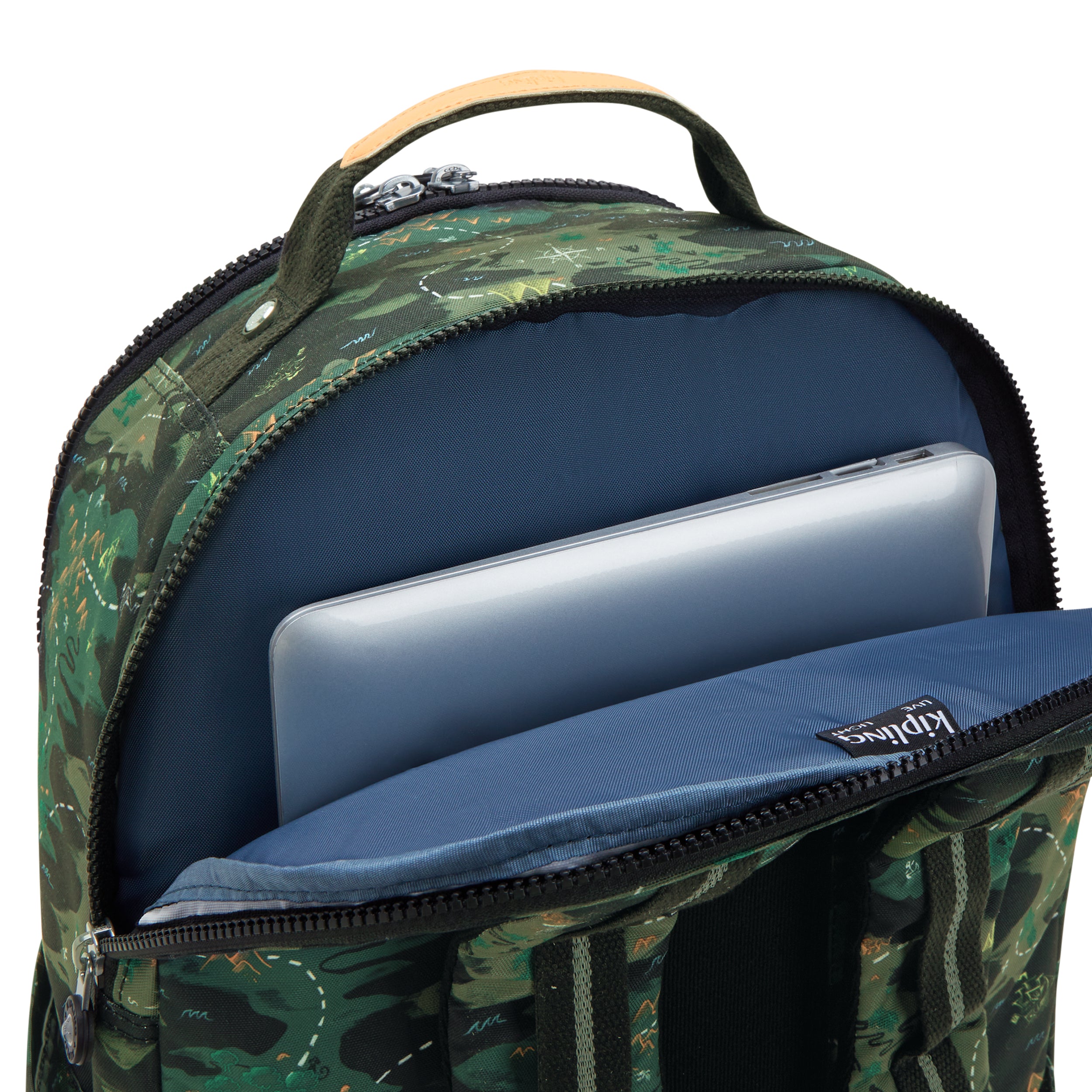حقيبة ظهر KIPLING Seoul College Camo Treasure Large (مع حجرة للكمبيوتر المحمول) I7973-3PB