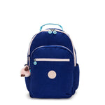 KIPLING-Seoul College-Large Backpack with Separate Laptop Compartment-Solar Navy C-I7974-AF9