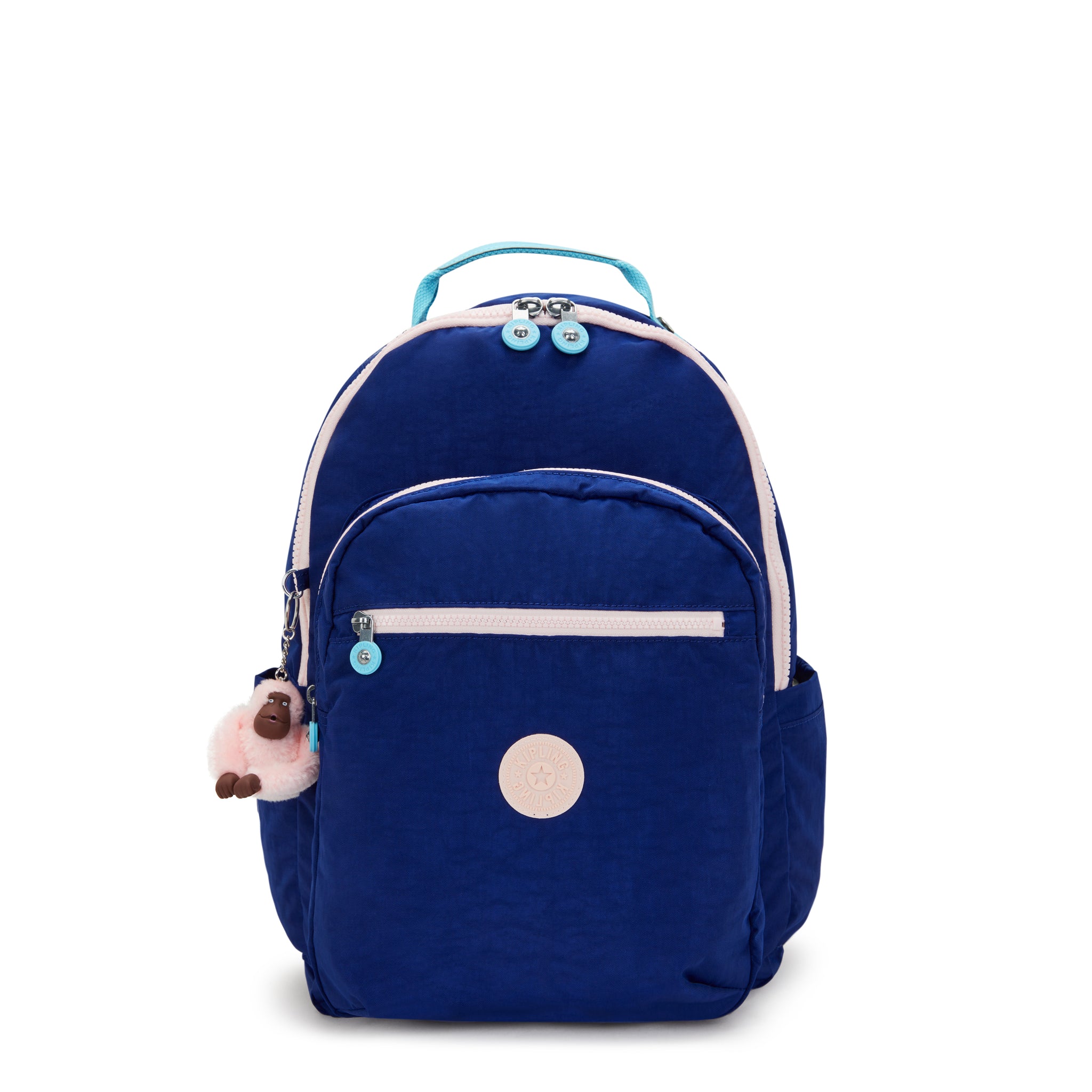 KIPLING-Seoul College-Large Backpack with Separate Laptop Compartment-Solar Navy C-I7974-AF9