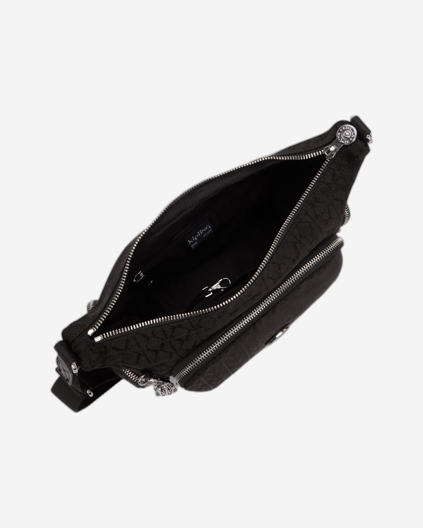 حقيبة Kipling Gabb S Noir Sign Jq متوسطة الحجم I8039-4NW