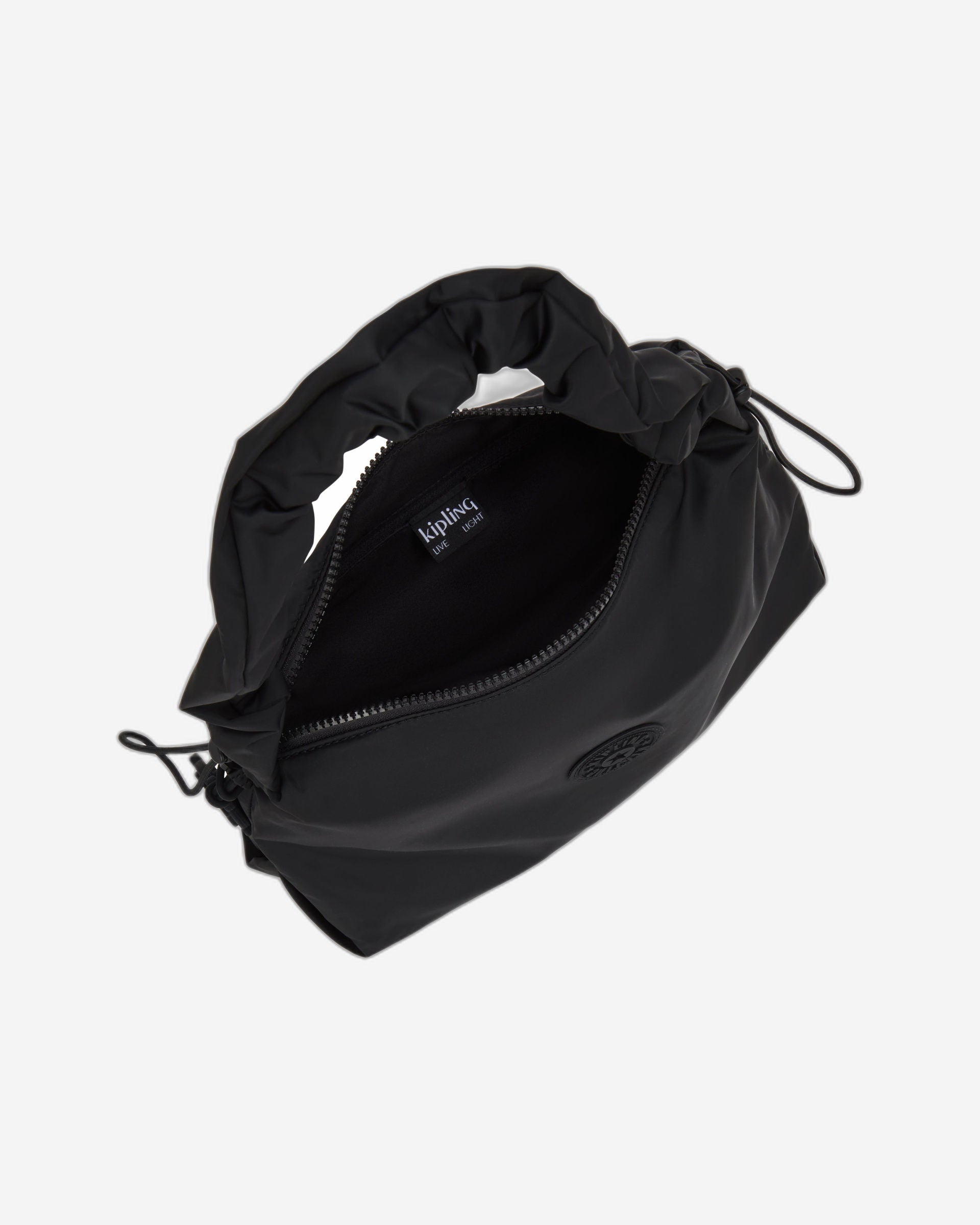 حقيبة كتف Kipling Eleni M متوسطة الحجم باللون الأسود البسيط I8118-4RZ