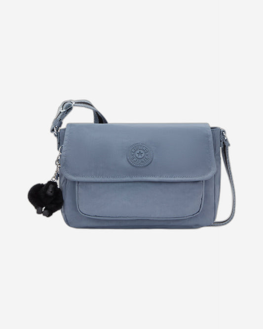 حقيبة كتف متوسطة الحجم من Kipling Dalma Blue Stone (بسحاب قابل للتوسيع) I8123-6FB
