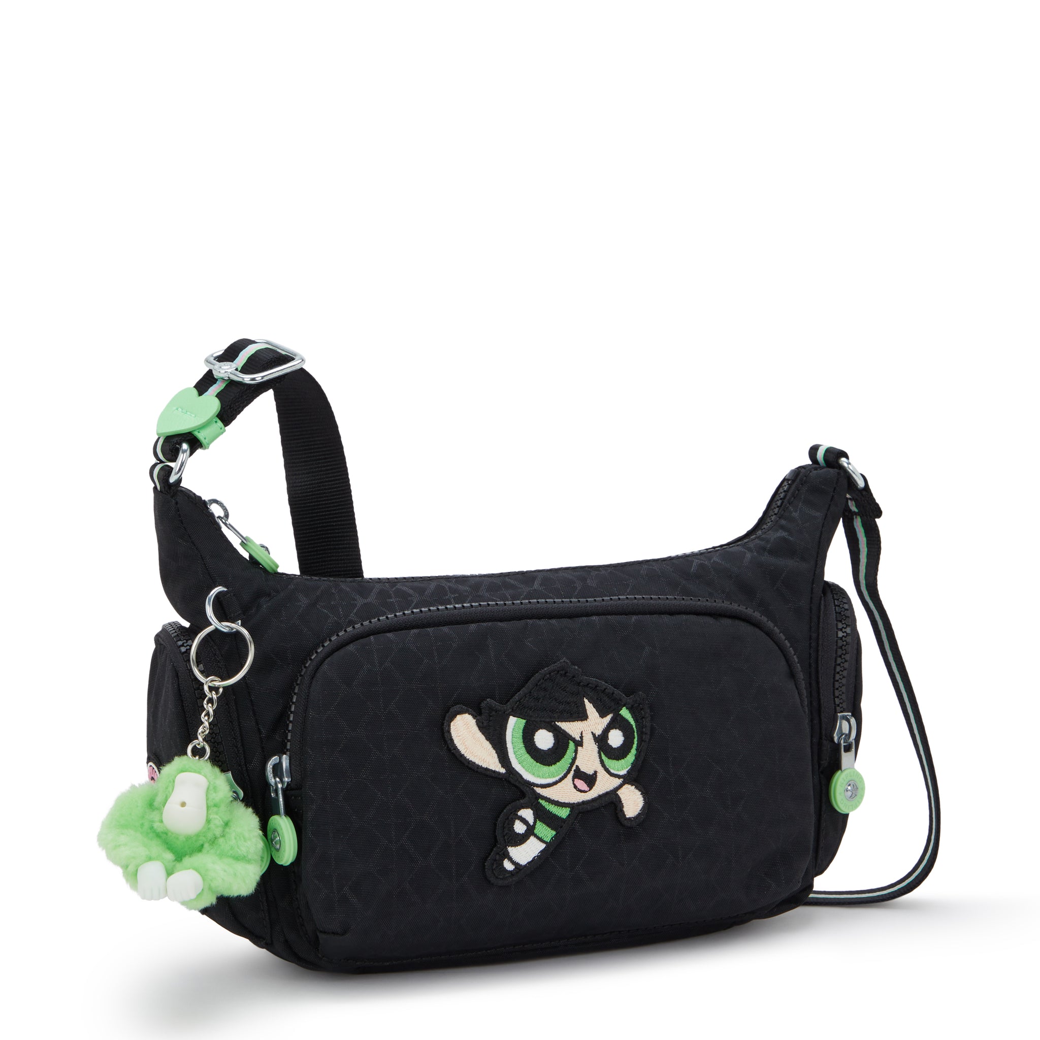حقيبة كتف صغيرة خضراء من Kipling Gabbette S Powerpuff Girls I8124-1PF