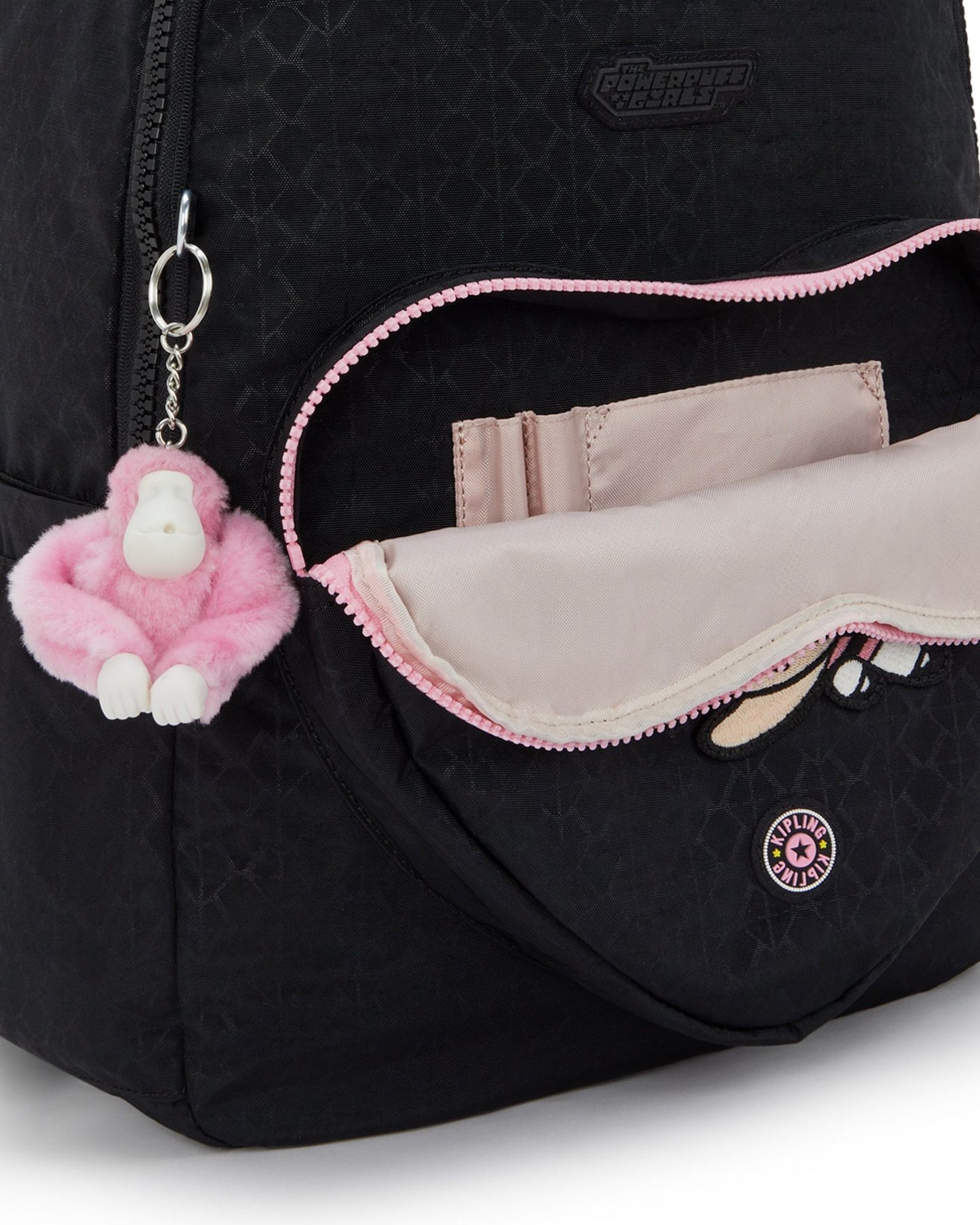 حقيبة ظهر كيبلينج سيول باور باف جيرلز كبيرة وردية I8127-5FC