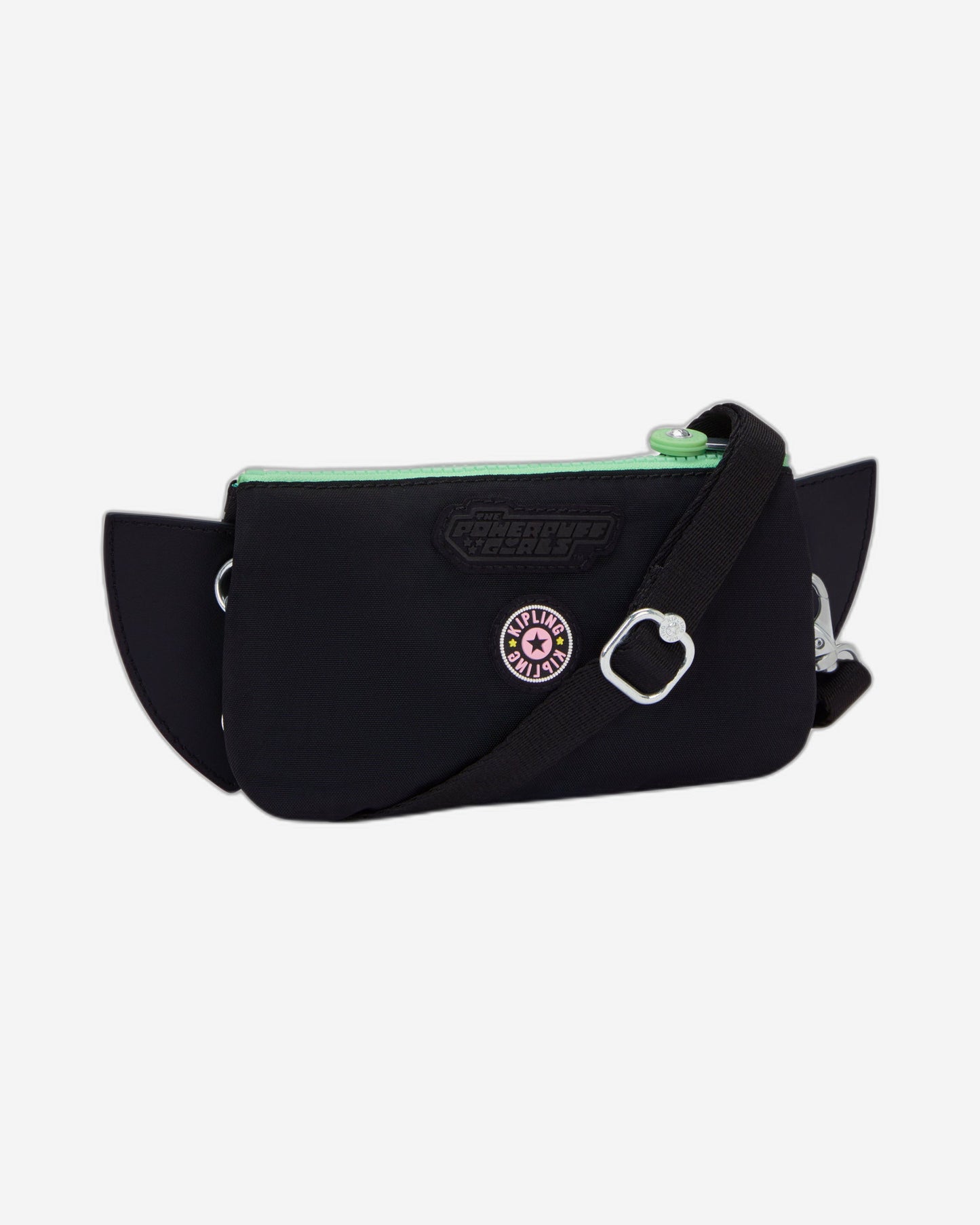 حقيبة Kipling Creativity L XB Powerpuff Girls Buttercup Green صغيرة متقاطعة (مع حزام كتف قابل للإزالة) I8142-PP6