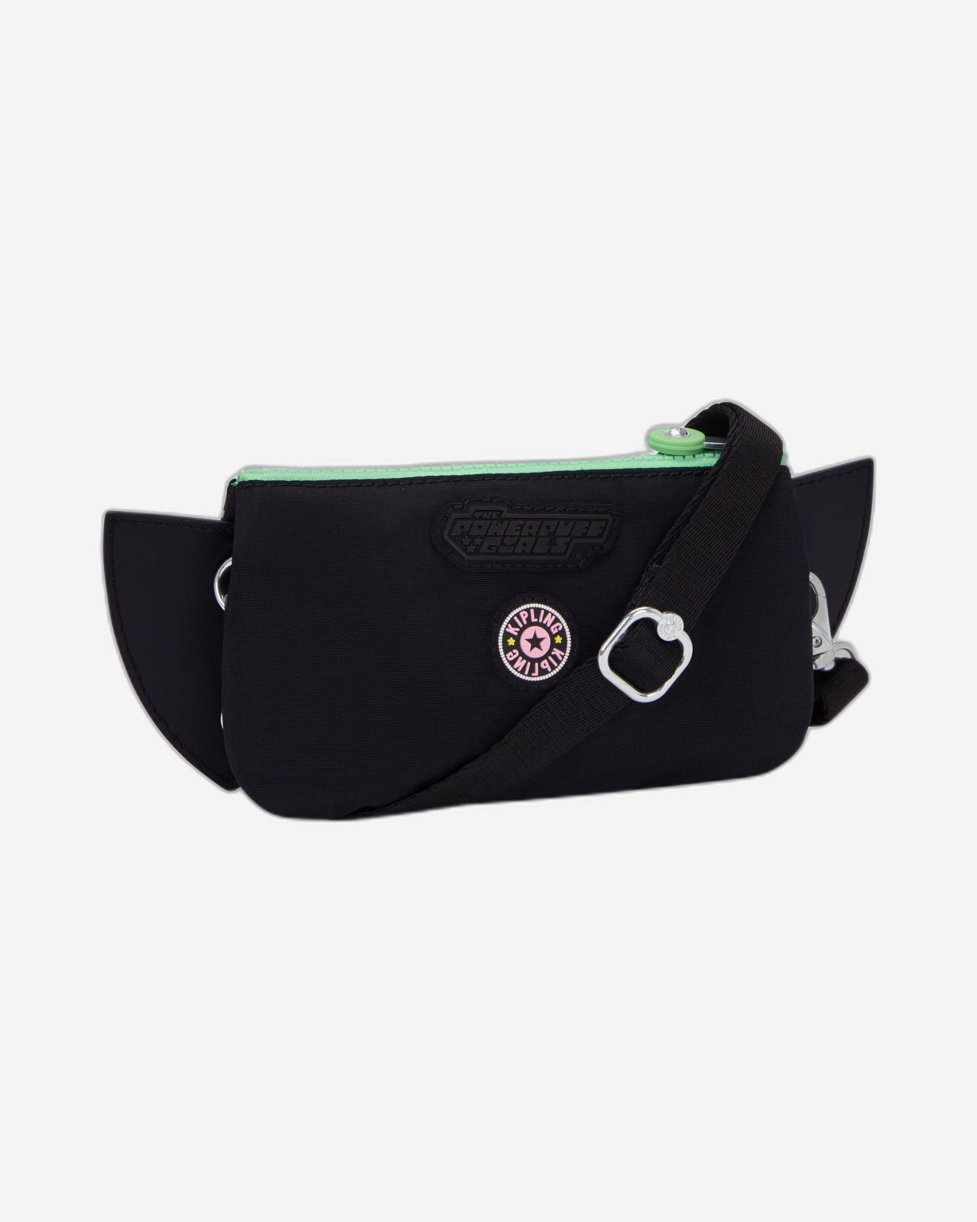 حقيبة Kipling Creativity L XB Powerpuff Girls Buttercup Green صغيرة متقاطعة (مع حزام كتف قابل للإزالة) I8142-PP6