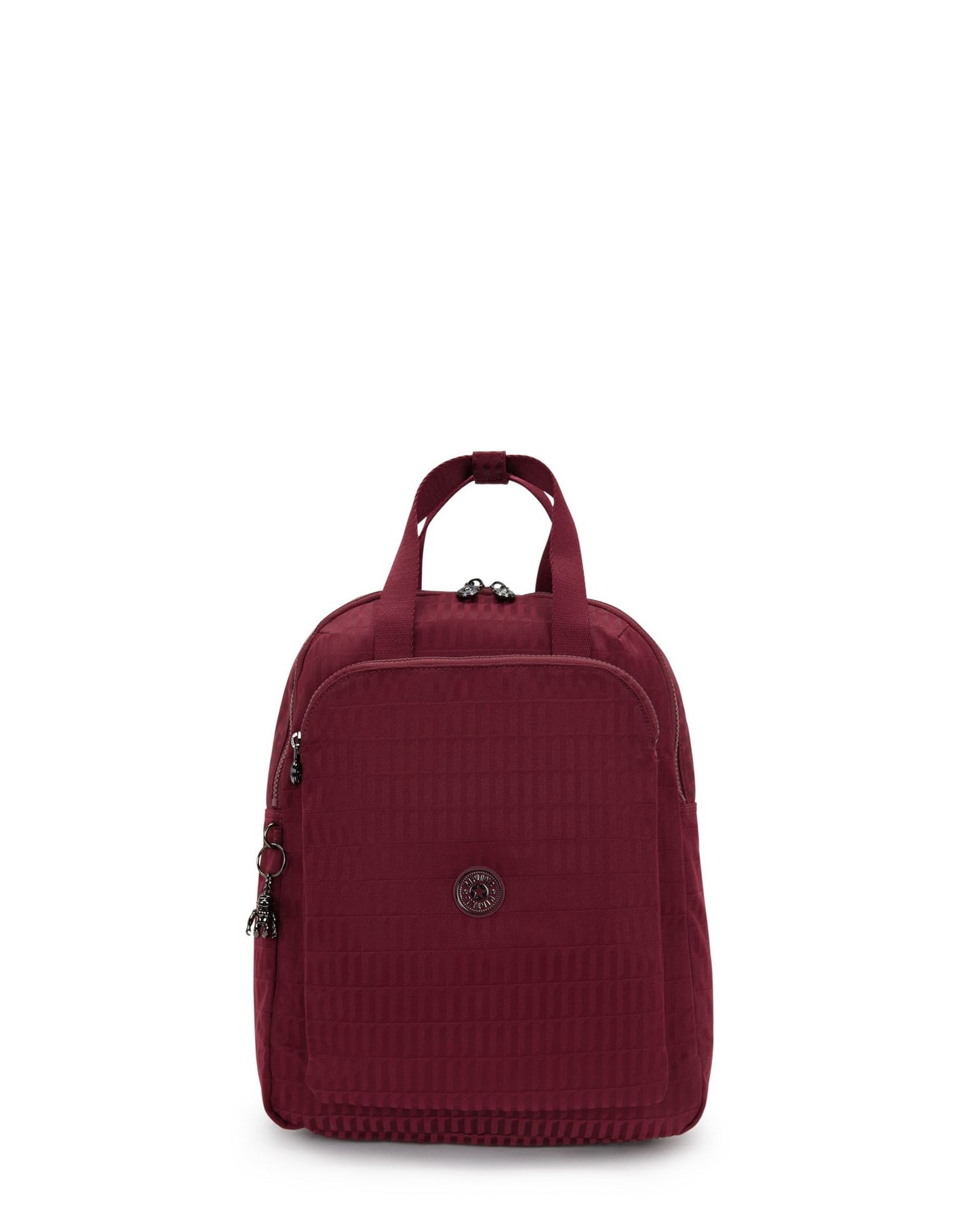 حقيبة ظهر Kipling Kazuki L Maroon Tile Jq كبيرة (مع حجرة للكمبيوتر المحمول) I8227-9HX