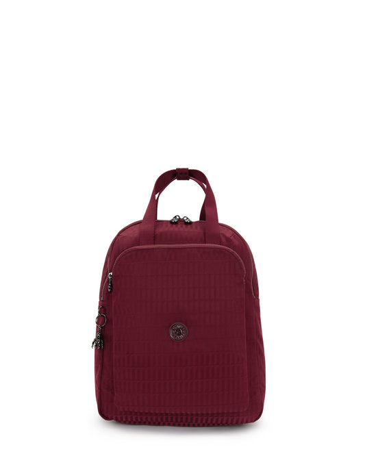 حقيبة ظهر Kipling Kazuki L Maroon Tile Jq كبيرة (مع حجرة للكمبيوتر المحمول) I8227-9HX