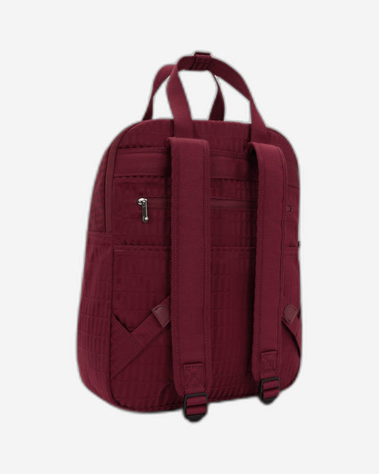 حقيبة ظهر Kipling Kazuki L Maroon Tile Jq كبيرة (مع حجرة للكمبيوتر المحمول) I8227-9HX