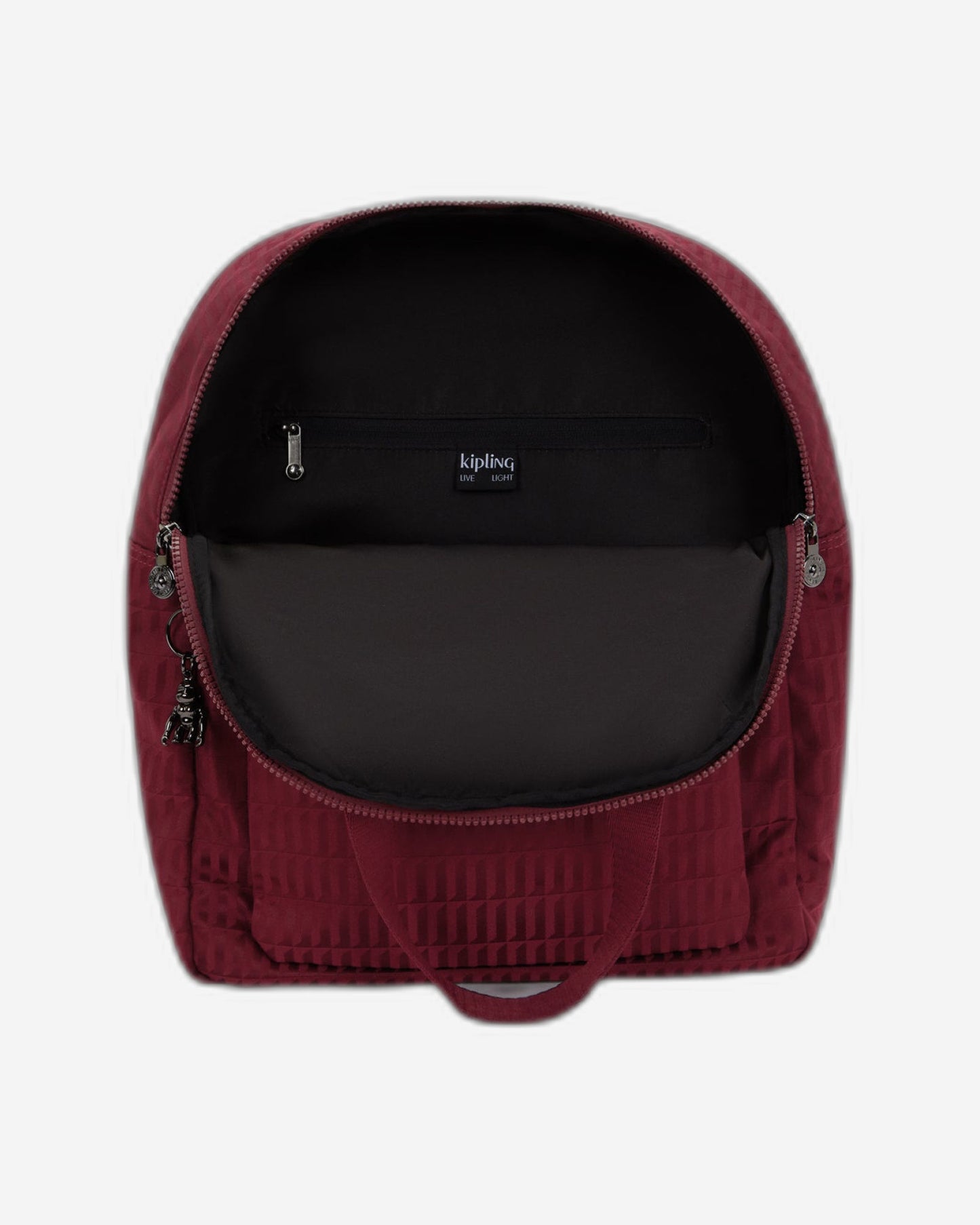 حقيبة ظهر Kipling Kazuki L Maroon Tile Jq كبيرة (مع حجرة للكمبيوتر المحمول) I8227-9HX