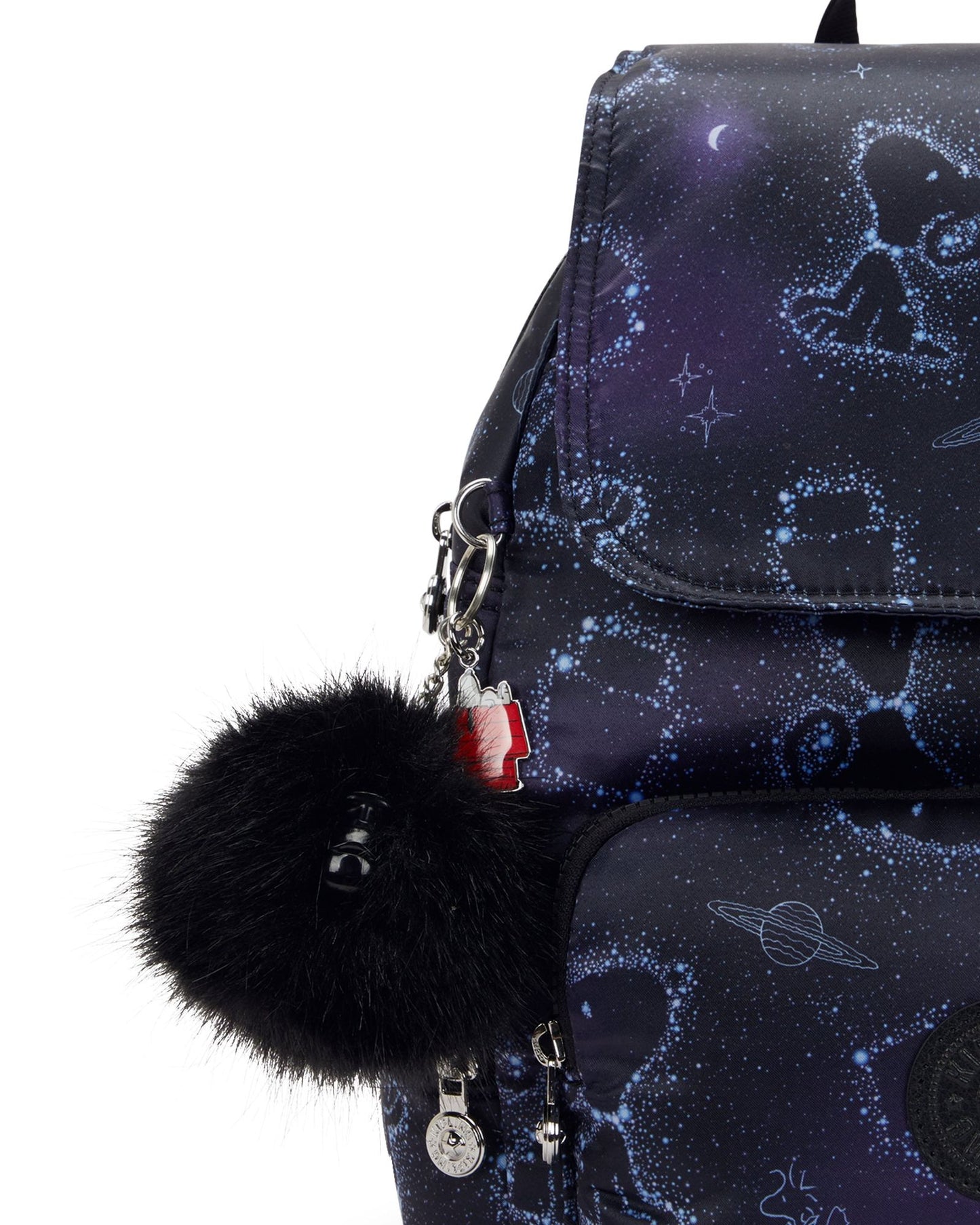 حقيبة ظهر Kipling Peanuts City Zip S خفيفة الوزن على شكل نجمة صغيرة I8254-3PW