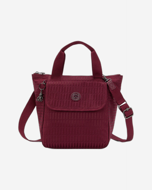 حقيبة غداء متوسطة الحجم من Kipling Awakea Maroon Tile Jq (بحزام كتف قابل للإزالة) I8630-9HX