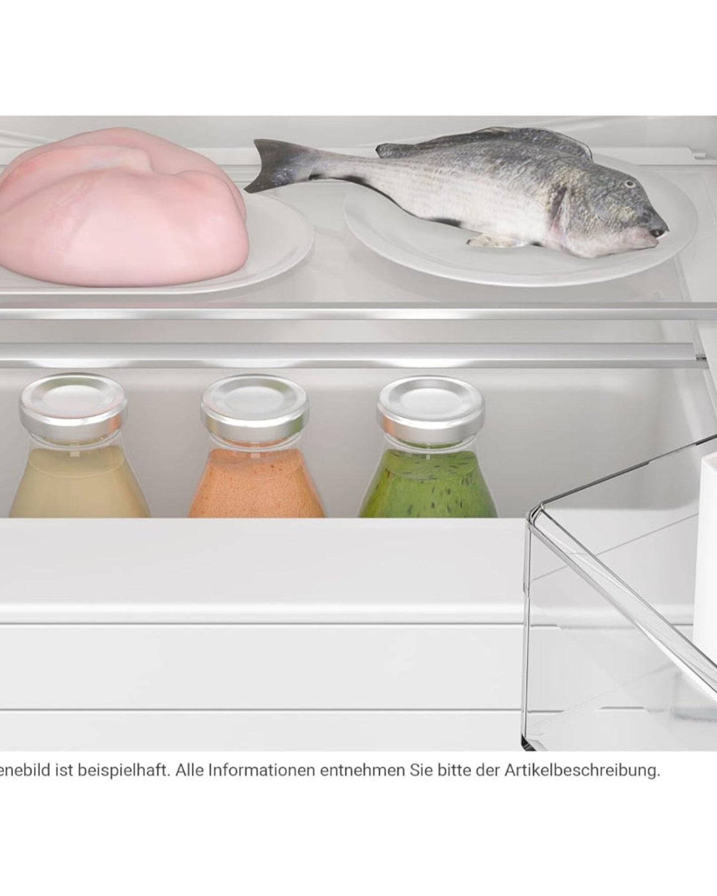 ثلاجة بوش المدمجة سعة 134 لترًا بتقنية التبريد الفائق Home Connect - KUR21VFE0 أبيض