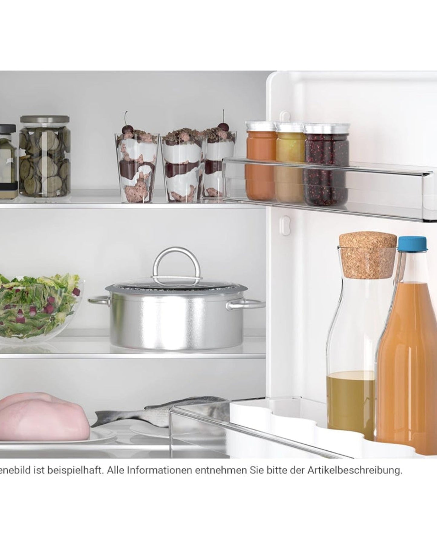 ثلاجة بوش المدمجة سعة 134 لترًا بتقنية التبريد الفائق Home Connect - KUR21VFE0 أبيض