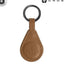 Cross Leather Airtag Key Ring - Mocha