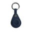 Cross Leather Airtag Key Ring Blue