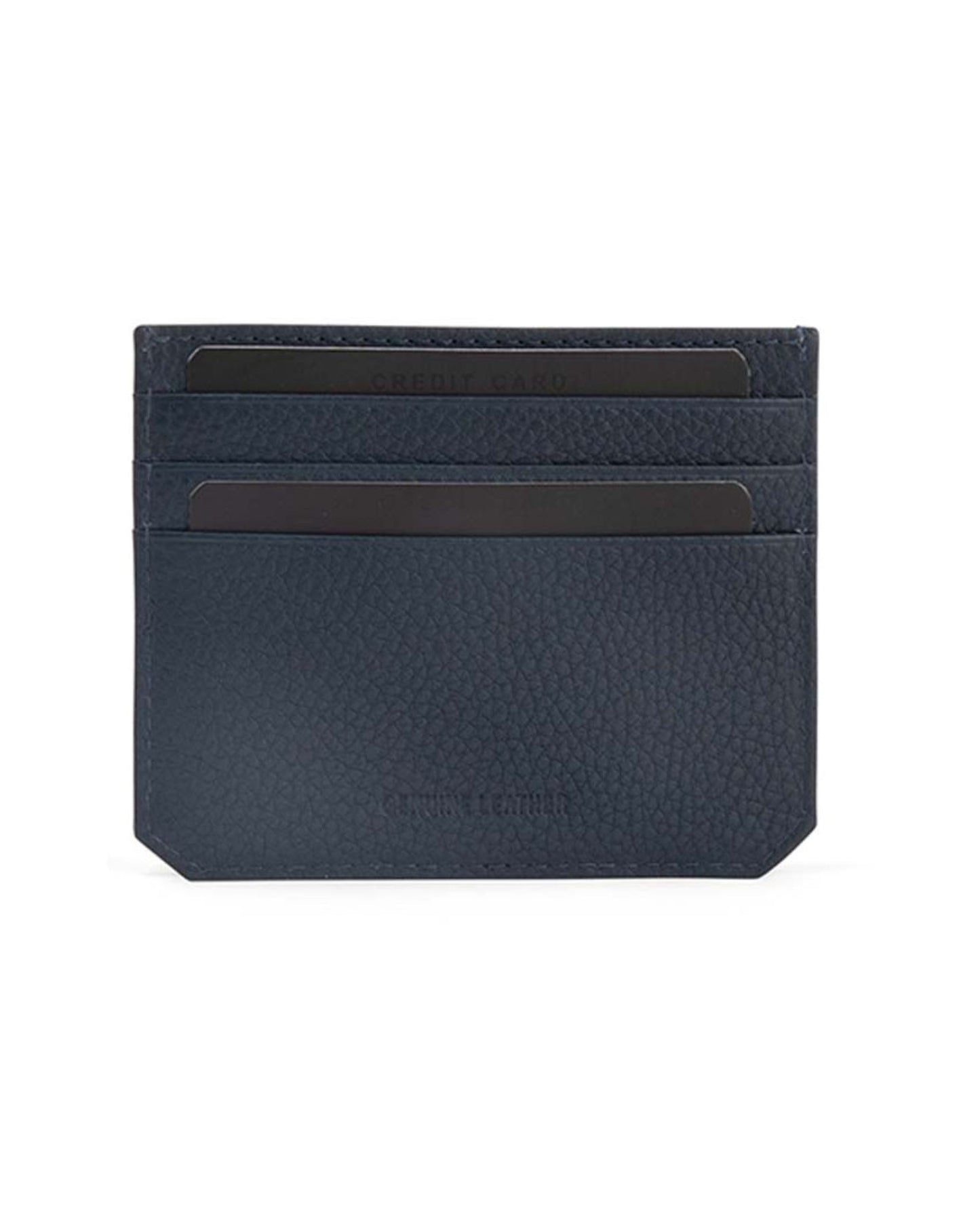 CROSS PEBBLE LEATHER 6CC CARDHOLDER NAVY BLUE