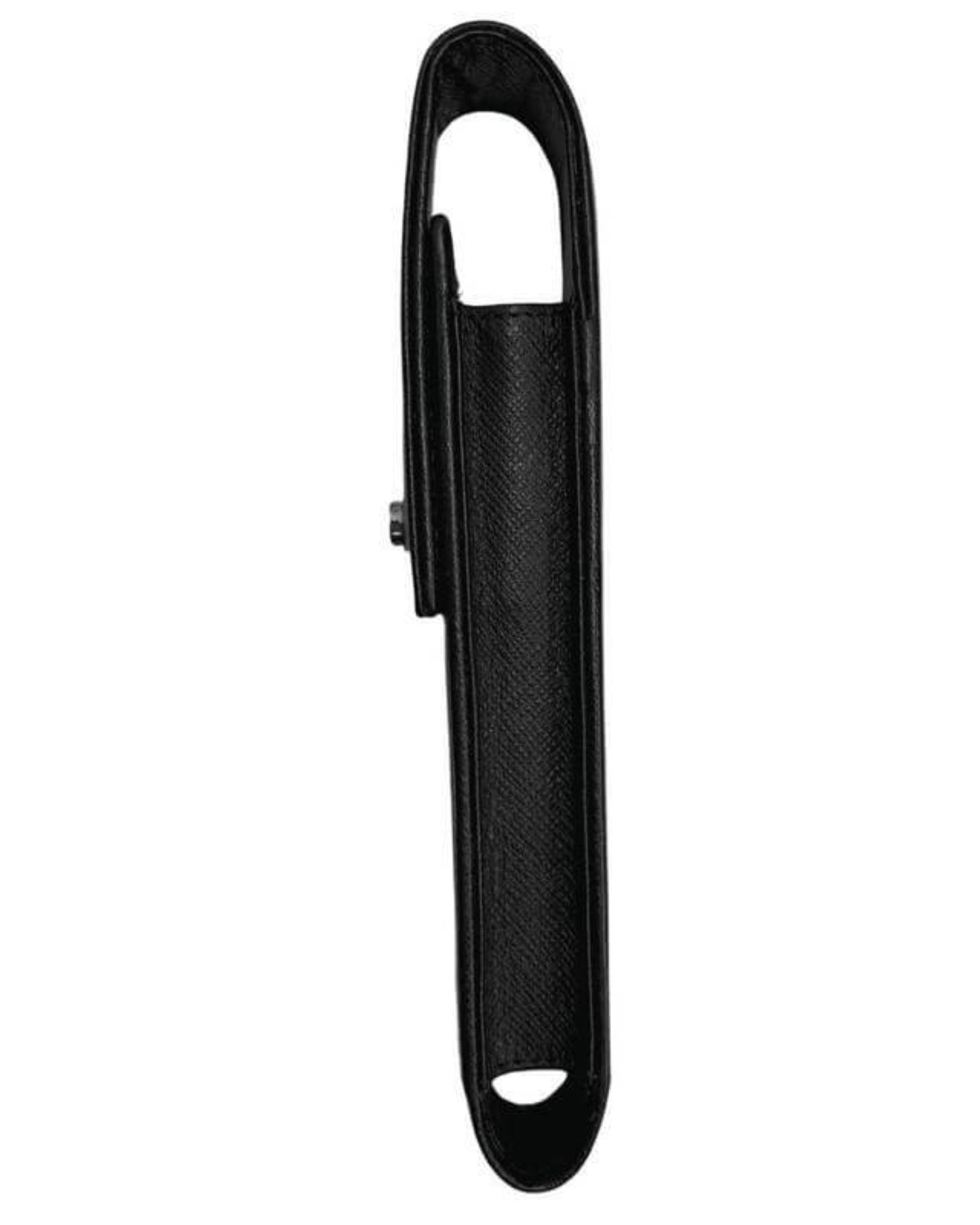 Cross Leather Single Pen Case With Flap  Black