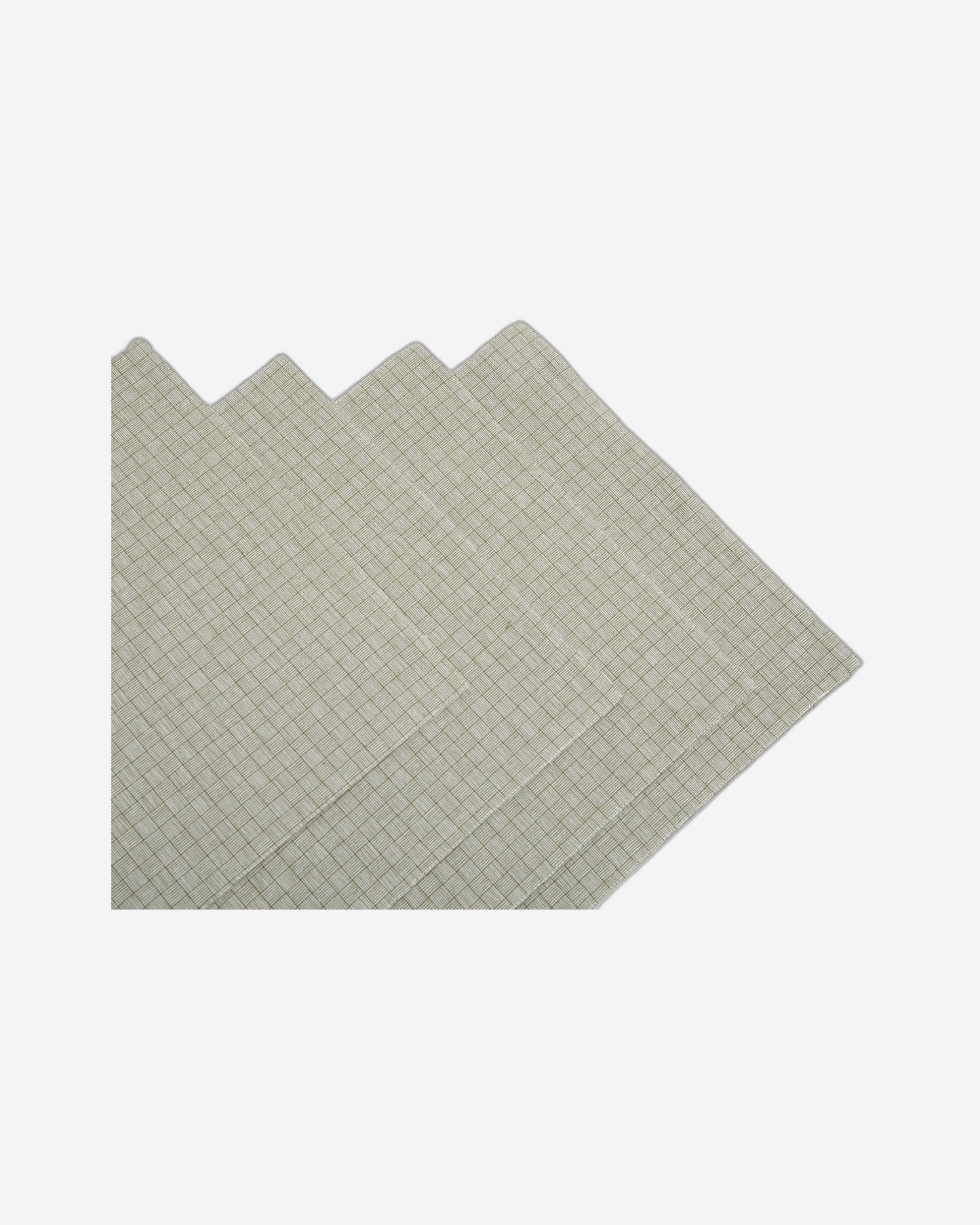 مفارش طاولة Ladelle Torque Moss Green، عبوة من 4 قطع