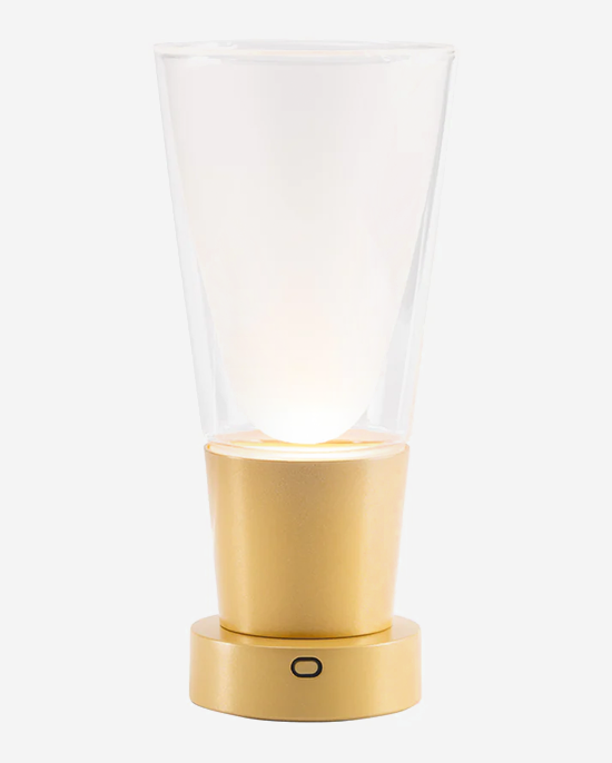 Soffio Lamp Gold/Clear-Sandblasted