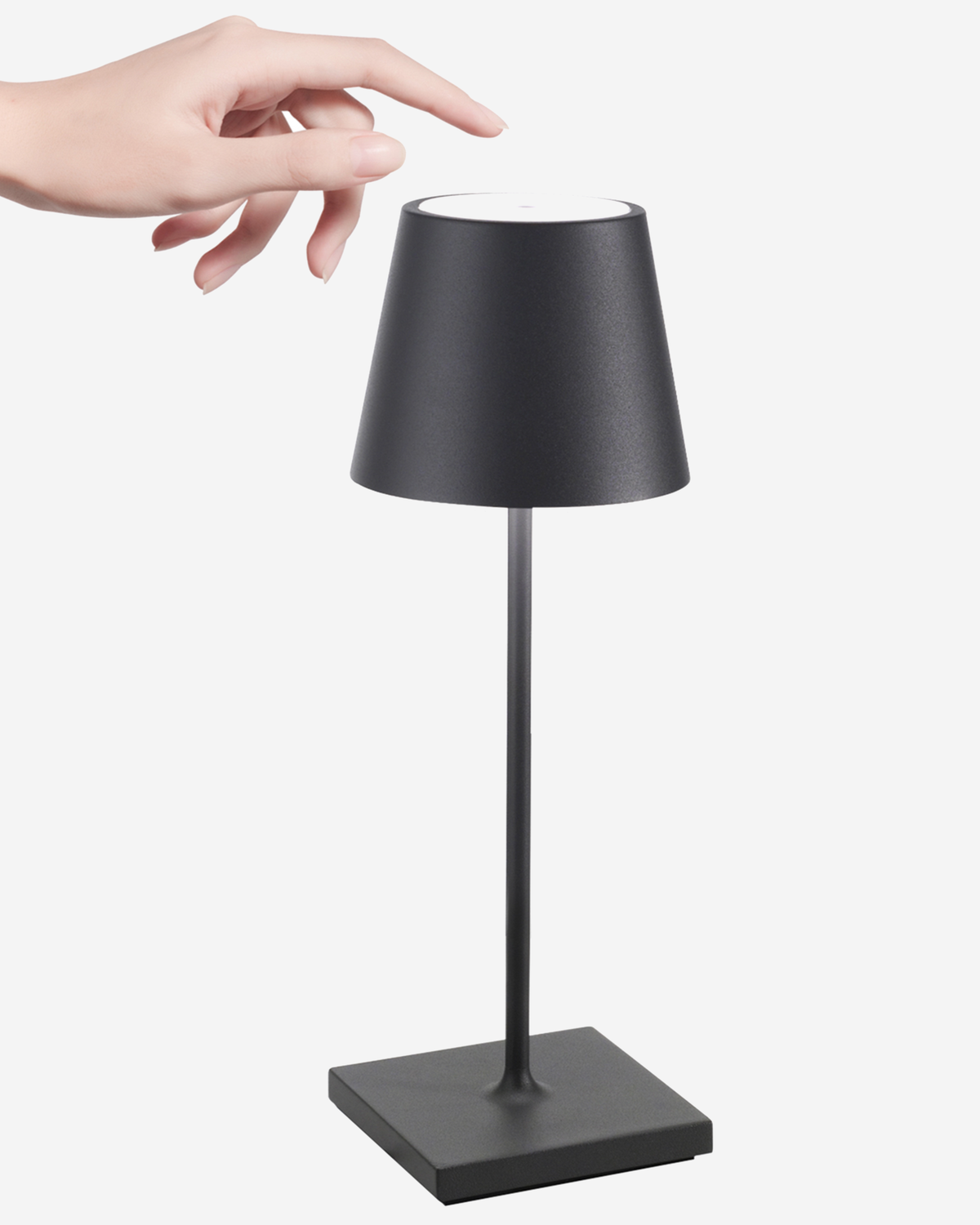 Zafferano Poldina Mini Pro Table Lamp Matt White No Plug