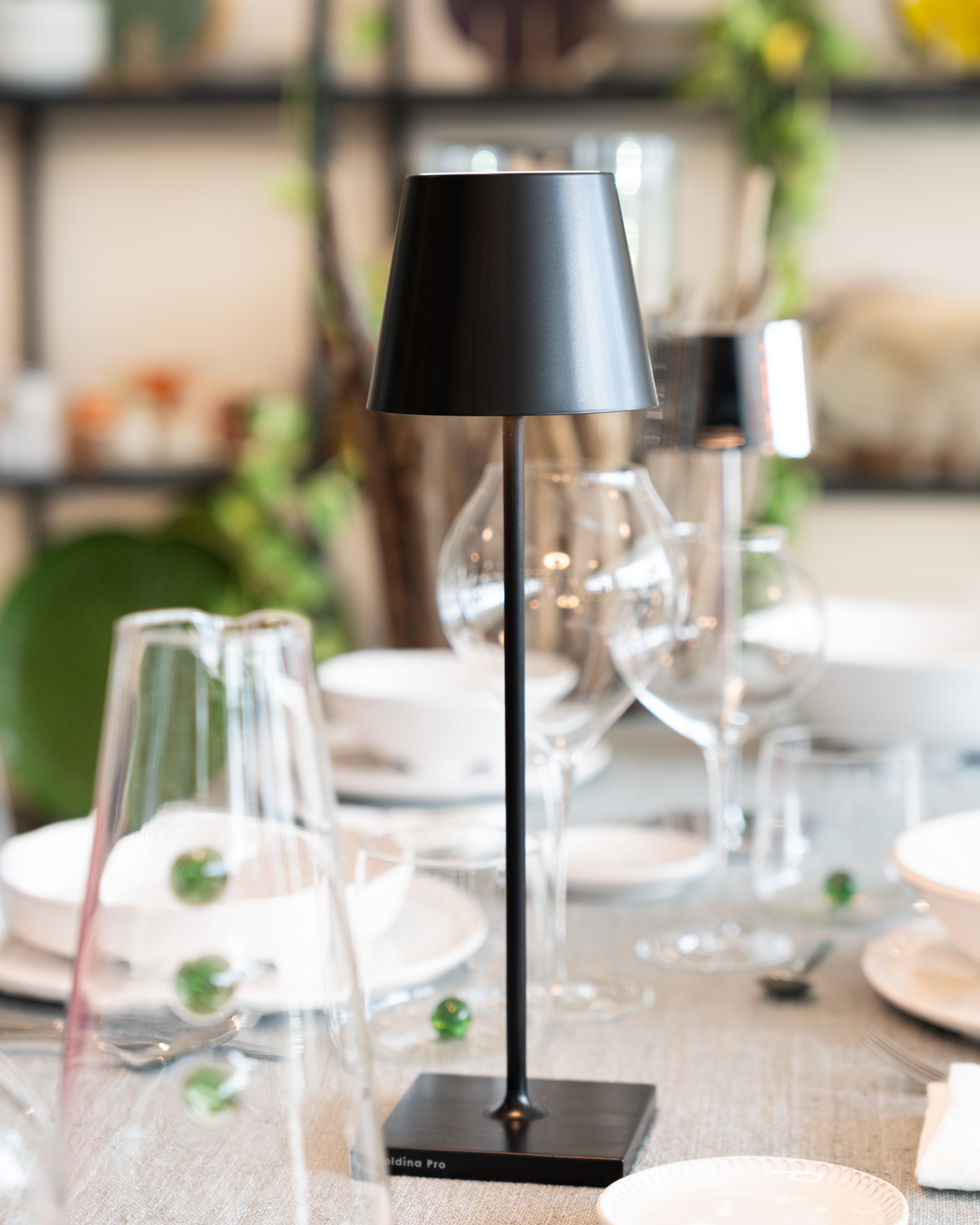 Zafferano Poldina Pro Table Lamp Matt Black
