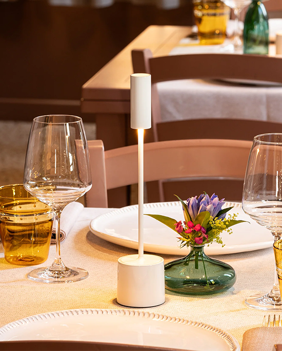 Zafferano Carolina Lamp Glossy White