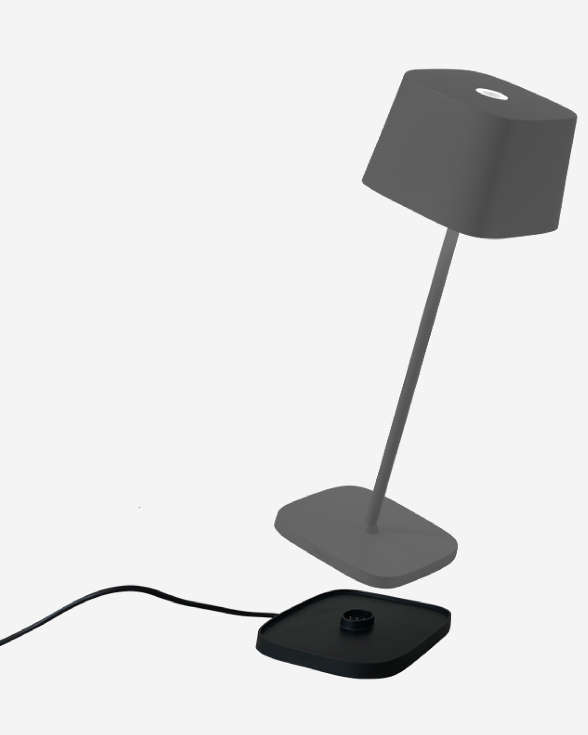 Zafferano Ofelia Pro Table Lamp Painted Dark Grey No Plug