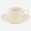 Zafferano Levante Coffee Cup Ivory Set 2 + Saucer