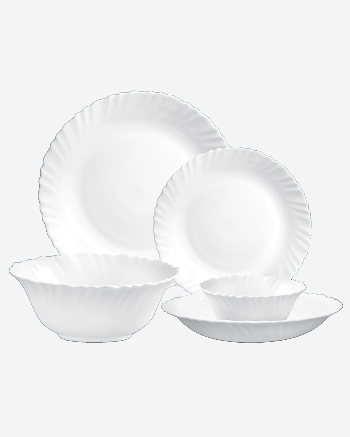 Cuisine Art ORA MIA 18-Piece Opalware Dinner Set,