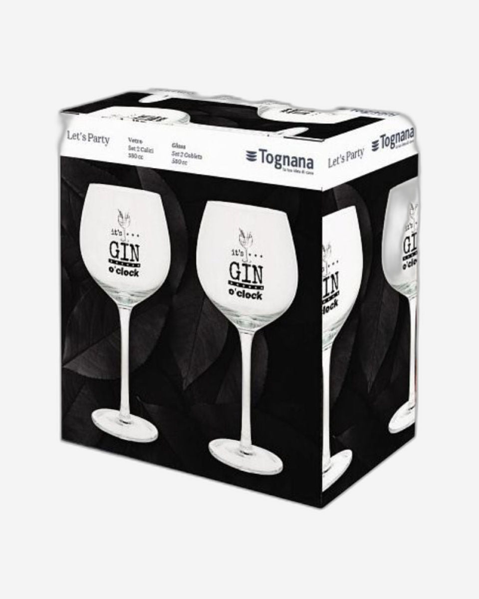 مجموعة توجنانا، كأسان من مشروب جين تونيك Cc420 - دعونا نحتفل بجين تونيك