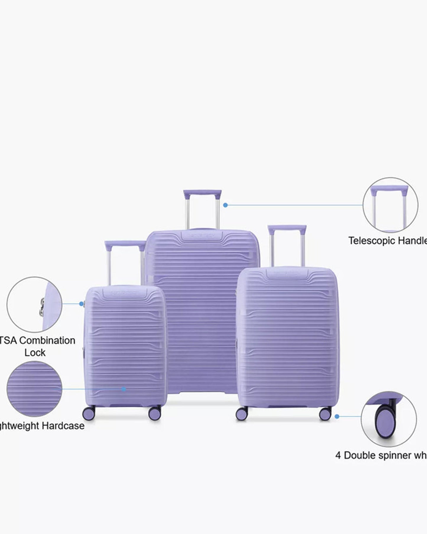 مجموعة حقائب سفر ديلسي باريس سيكيوريتك ديون (3 قطع)