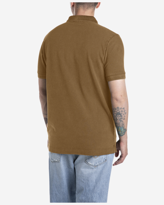 Replay COTTON POLO-SHIRT WITH EMBROIDERY