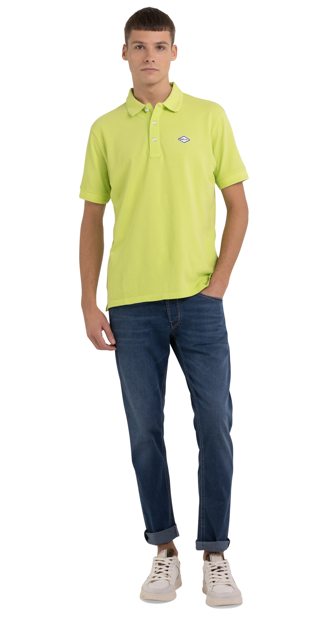 PIQUÉ POLO SHIRT WITH PRINT