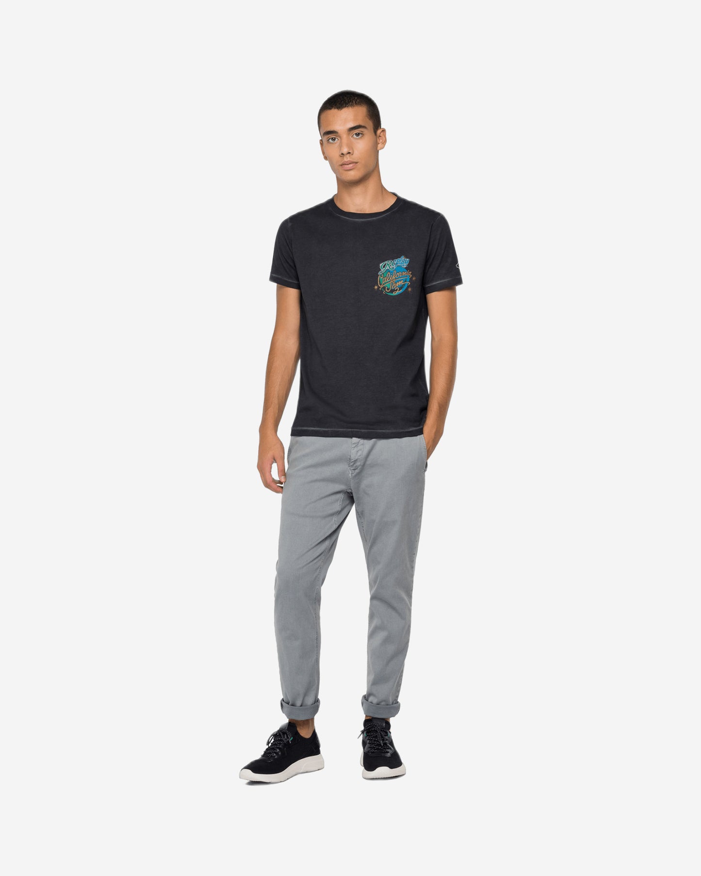 تي شيرت Replay California Jam Crewneck