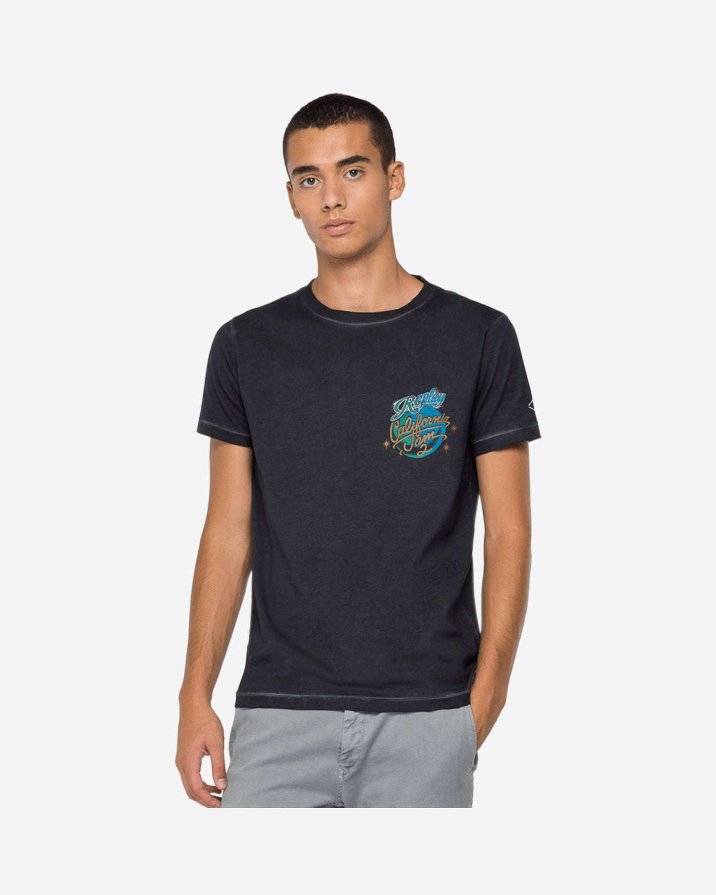 تي شيرت Replay California Jam Crewneck