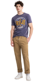 JERSEY T-SHIRT WITH COLLEGE PRINT