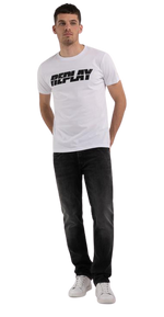 Jersey T-Shirt With Lettering Print