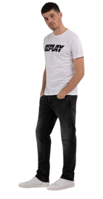 تي شيرت جيرسي مطبوع عليه حروف