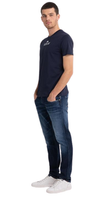 تي شيرت بياقة دائرية مع طباعة