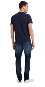 تي شيرت بياقة دائرية مع طباعة