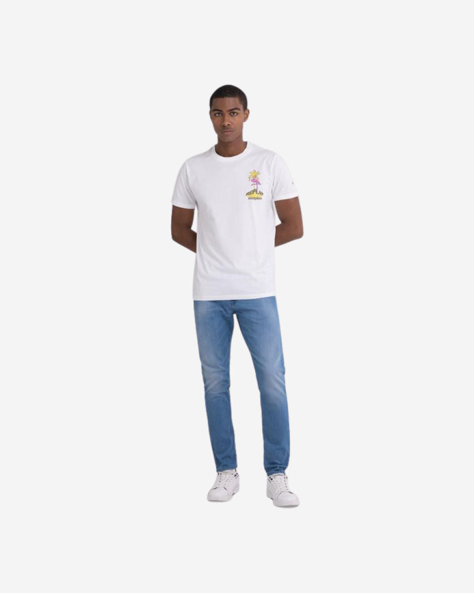 تي شيرت بطبعة طائر الفلامنغو