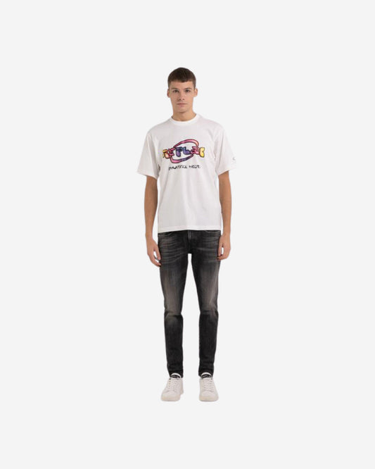 تي شيرت جيرسي بطبعة عتيقة