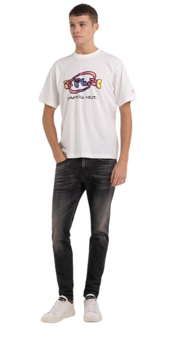 تي شيرت جيرسي بطبعة عتيقة