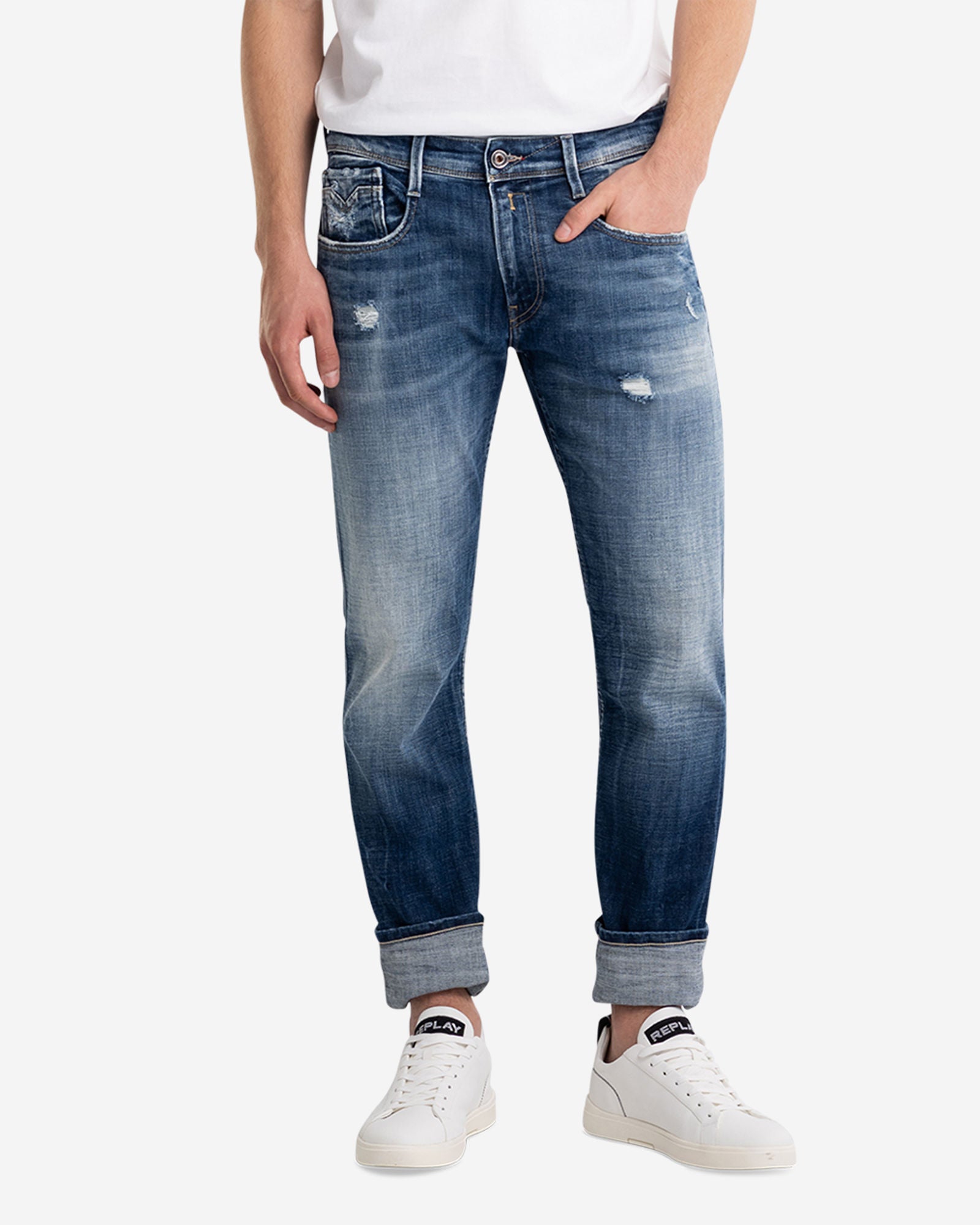 بنطلون جينز أنباس بقصّة Slim Fit من Aged Eco بعمر 5 سنوات