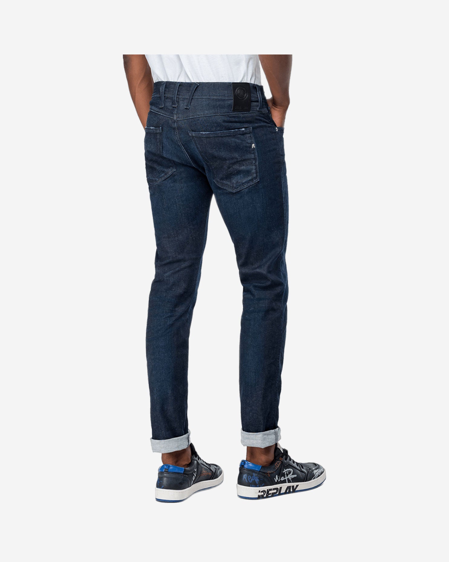 بنطال جينز هايبر فليكس أنباس بقصة ضيقة وسحاب