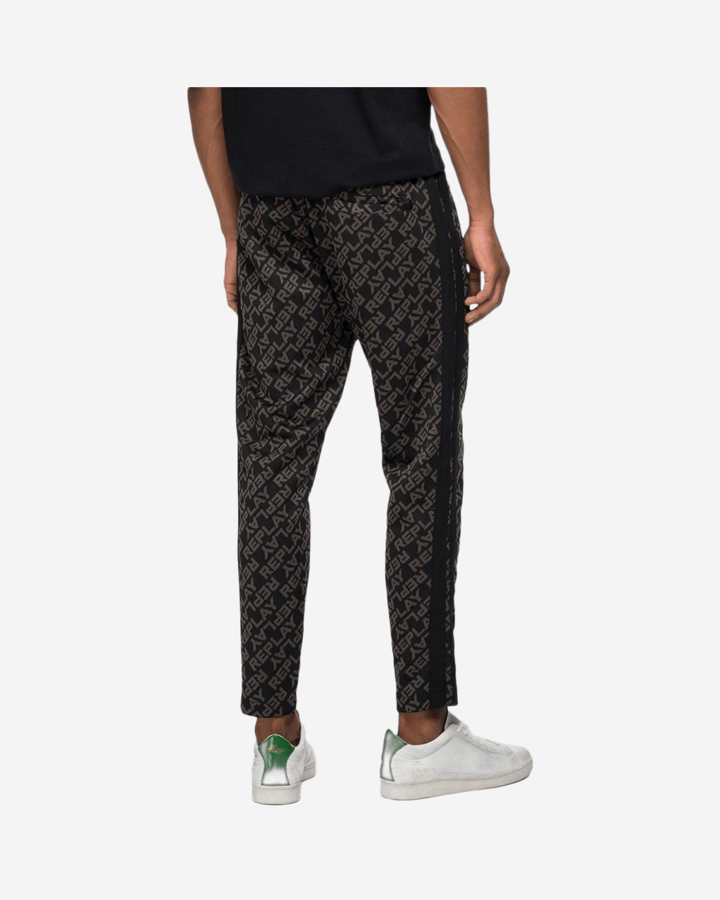 بنطال رياضي ريبلاي بقصّة Slim Fit مع نقشة جاكار
