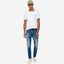 بنطال جينز بروني بقصّة Slim Fit